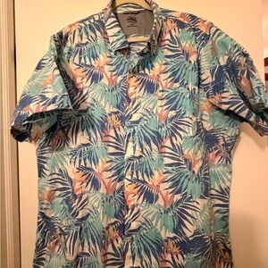 Izod Saltwater tropical Short-Sleeve Button-Up Shirt